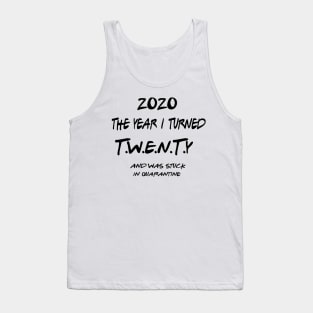 20th Birthday Tank Top